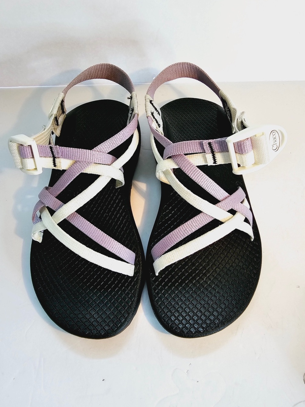 Chaco Women's Strappy Sandals - Lilac & Cream - Picture 4 of 9